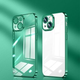 Pryžový kryt Crystal na iPhone 13 Mini - Grass Green