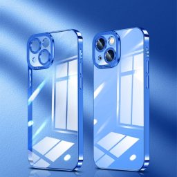 Pryžový kryt Crystal na iPhone 13 Mini - Navy Blue
