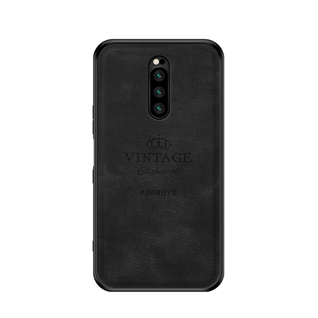 Denim kryt PINWUYO Vintage na Sony Xperia 1 - Černá