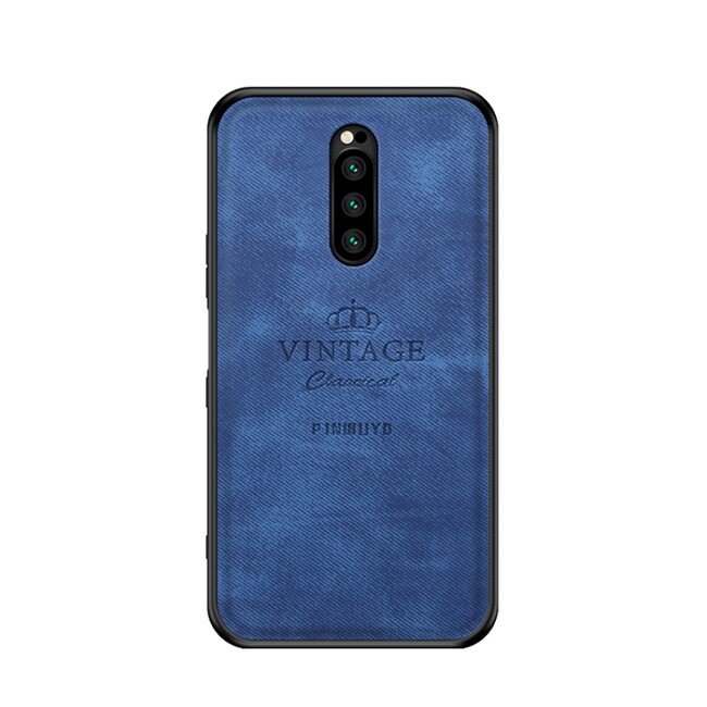 Denim kryt PINWUYO Vintage na Sony Xperia 1 - Modrá