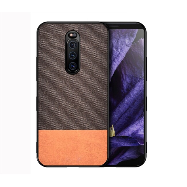 Denim kryt Remarcable  na Sony Xperia 1 - Hnědá