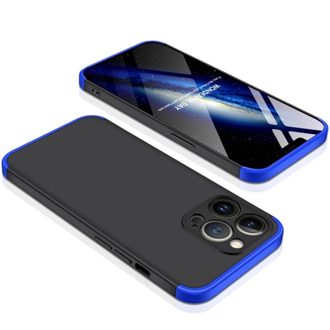 Plastový kryt GKK na iPhone 13 Pro - Černomodrá