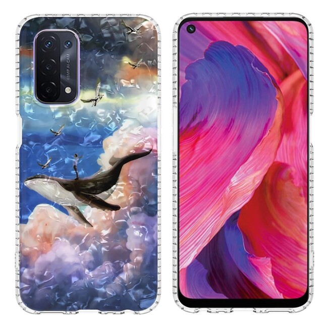 Gumený kryt AIRBAG na Oppo A54 5G - Whale