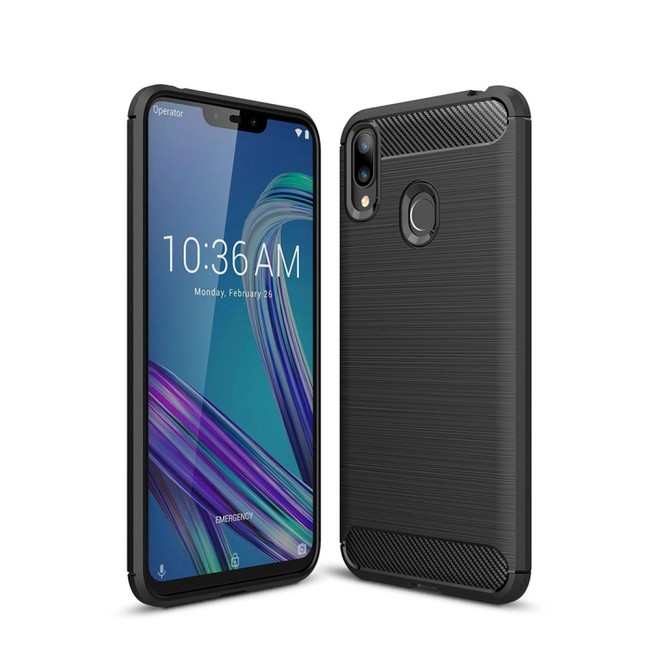 Gumový kryt Brushed Carbon  na Asus Zenfone Max M2