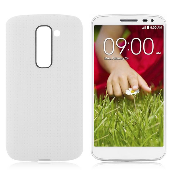 Gumový kryt Color Mesh na LG G2 Mini - bílá