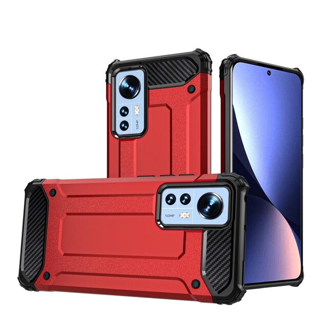 Gumový kryt MAGIC ARMOR pro Xiaomi 12X - Červená