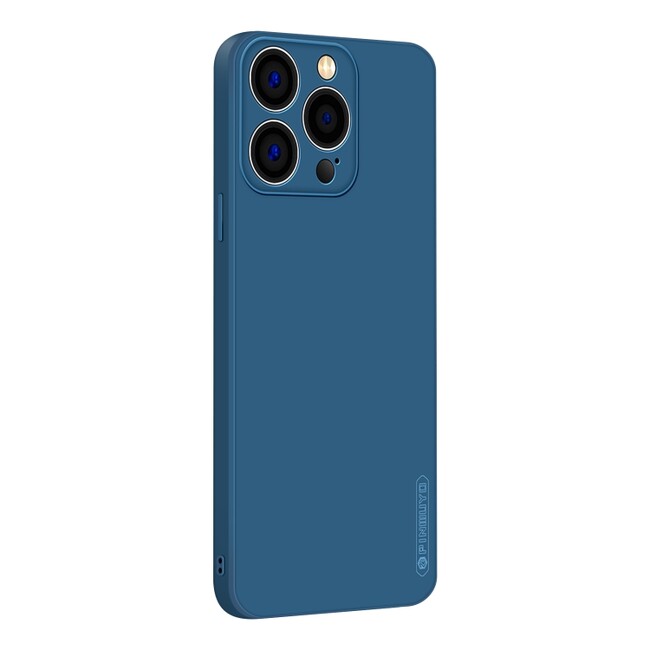 Gumový kryt PINWUYO na iPhone 14 Pro Max - Modrá