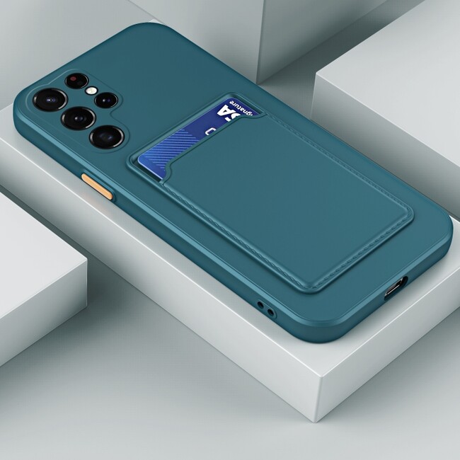 Gumový kryt SKIN FEEL pro Samsung Galaxy S23 Ultra 5G - Tmavě zelená
