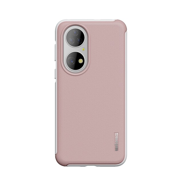 Kožený kryt WLONS na Huawei P50 - Ružová