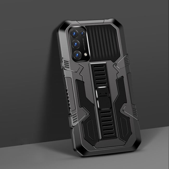 Kryt Machine Armor Warrior na Oppo Reno 5 5G - Černá