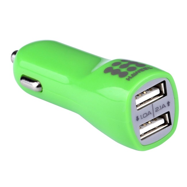Auto nabíječka + Haweel 1A 1A (zelená)