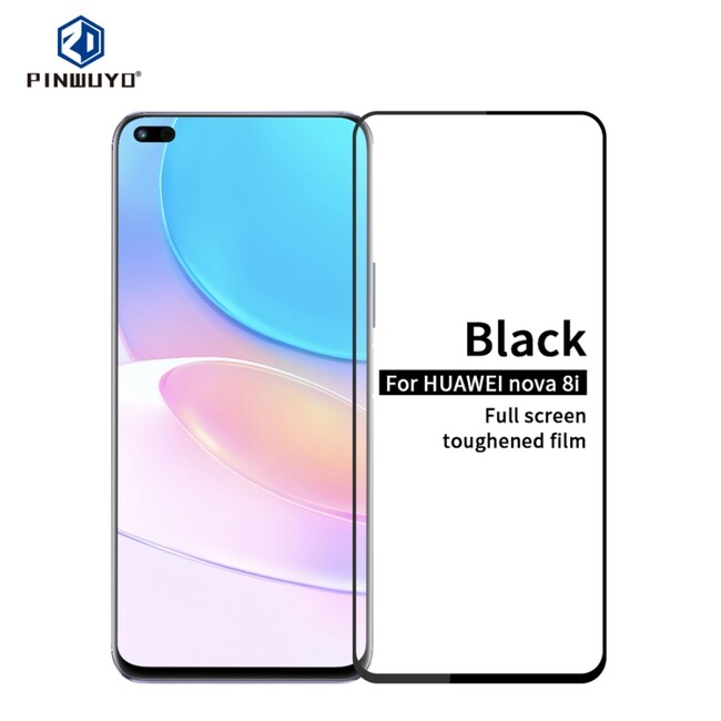 Ochranné sklo PINWUYO Full Screen na Huawei Nova 8i - Čierna
