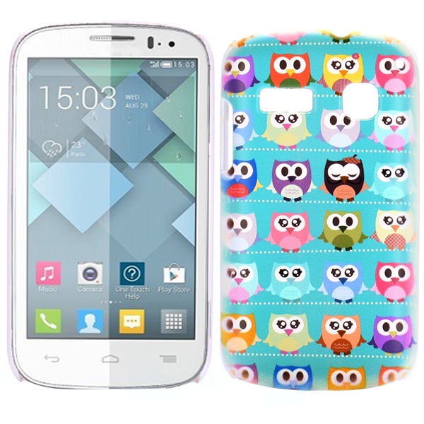Plastový kryt Colorized Owls na Alcatel One Touch Pop C3