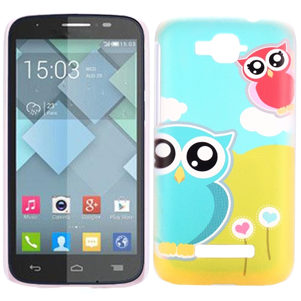 Plastový kryt Cute Two Owls na Alcatel One Touch Pop C7