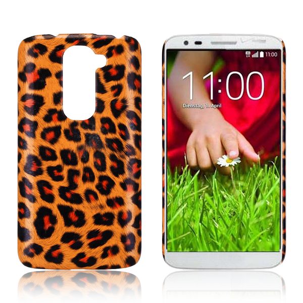 Plastový kryt Leopard na LG G2 Mini - hnědá