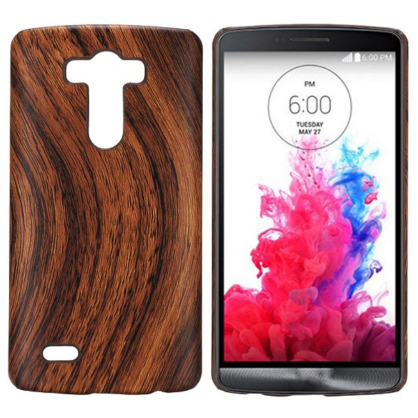 Plastový kryt Wood Grain na LG G3