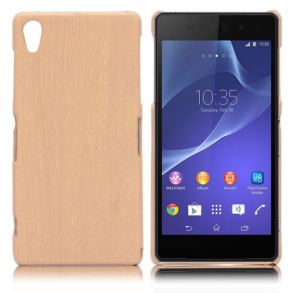 Plastový kryt Wood Grain na Sony Xperia Z2 L50W -variant 1