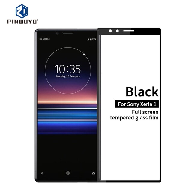 Temperované tvrdené 2,5D sklo PINWUYO na Sony Xperia 1